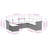 Vidaxl Garden Sofa Set Black, Cream White