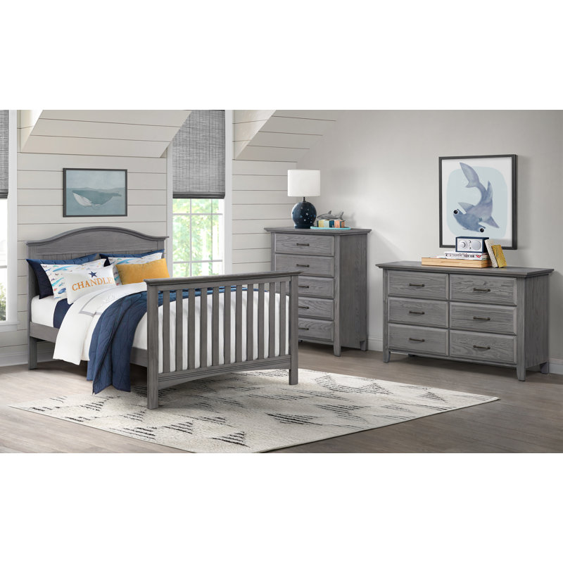 Chandler 6 Drawer Dresser, Graphite Gray
