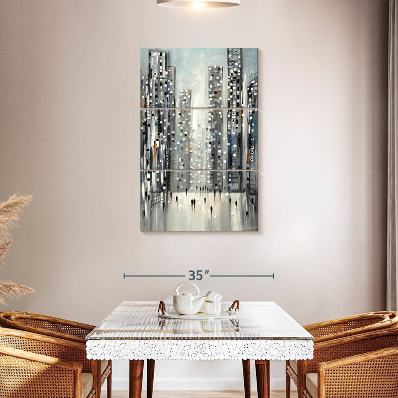Avery City Reflections, 45" H x 28" W