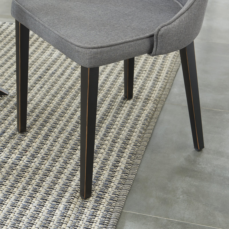 18'' H Upholstered Metal Side Chair, Black, Gray