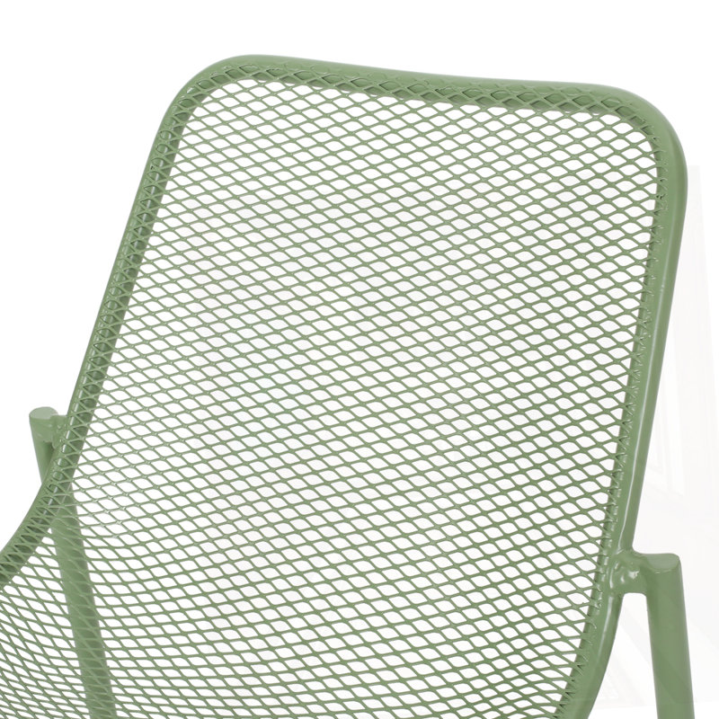 Outdoor Iron Chair, Green