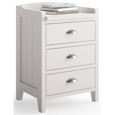 Sandhill 48cm W Solid + Manufactured Wood Bedside Table