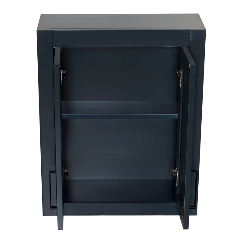 Armoire murale en bois massif H 26 po x l 21 po, Bleu marine , H 26 po x l 21 po x P 19,5 po