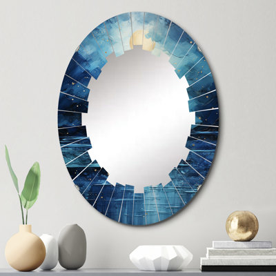 Mindil - Miroir mural nautique et plage ovale