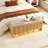 47.24''w Fluted Entryway Shoe Storage Bench With 4 Doors And Adjustable Shelf-480176589