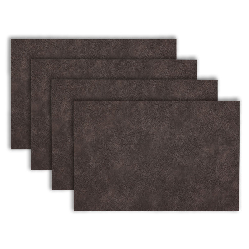 Ensemble de 4 napperons de table de salle à manger résistants à la chaleur de 12 po x 18 po pour 4 ensembles de cuisine et de salle à manger de style campagnard, bohème et moderne Facile à nettoyer, durable et élégant