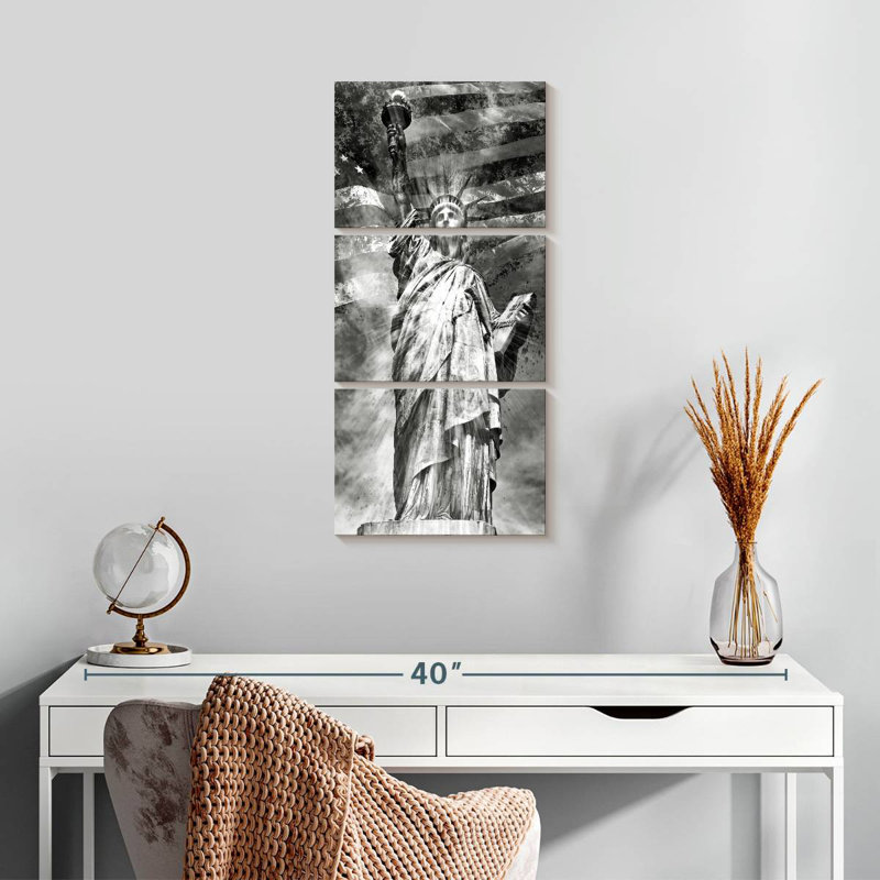 Monochrome Liberty, 27" H x 12" W