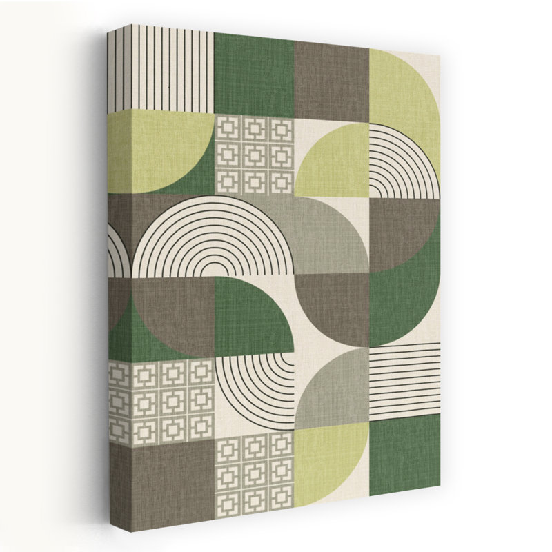 Art contemporain contemporain, art abstrait et abstrait palmier, H 60 po x l 40 po, Vert