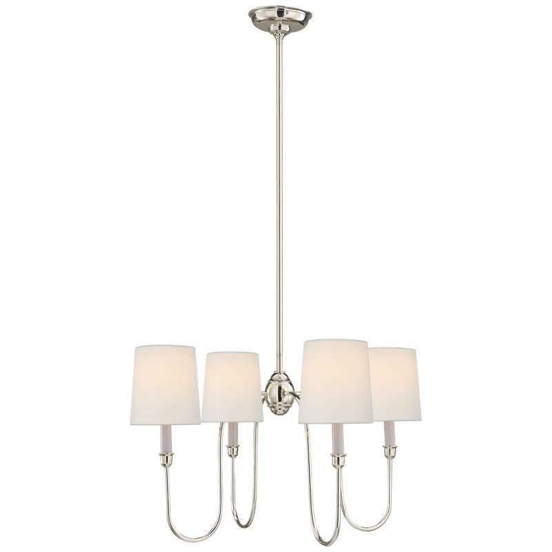 Vendome 4 - Light Chandelier, Polished Nickel