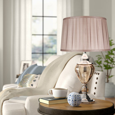 Bourbeau Glass Bedside Table Lamp