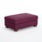 Upholstered Purple Square Corduroy Ottoman with Solid Wood Legs, Single Ottoman Modular Part For Sectional Sofa-1673159787-1673159786