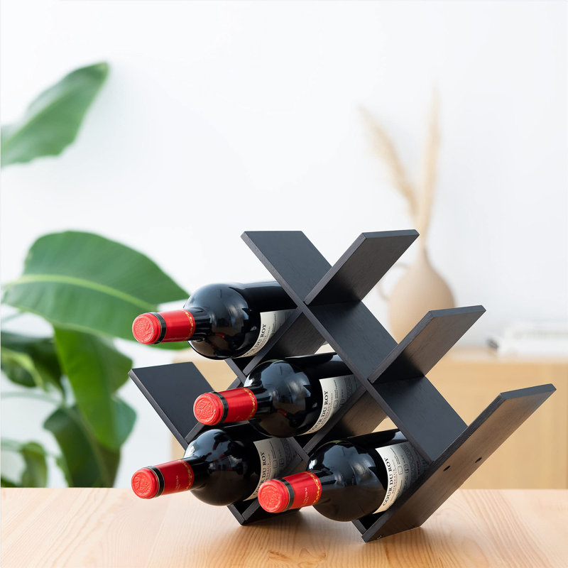 Tabletop Wine Bottle Rack, Black