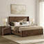 Ensemble de chambre à coucher moderne en bois massif 3 pièces Amandine-130531674