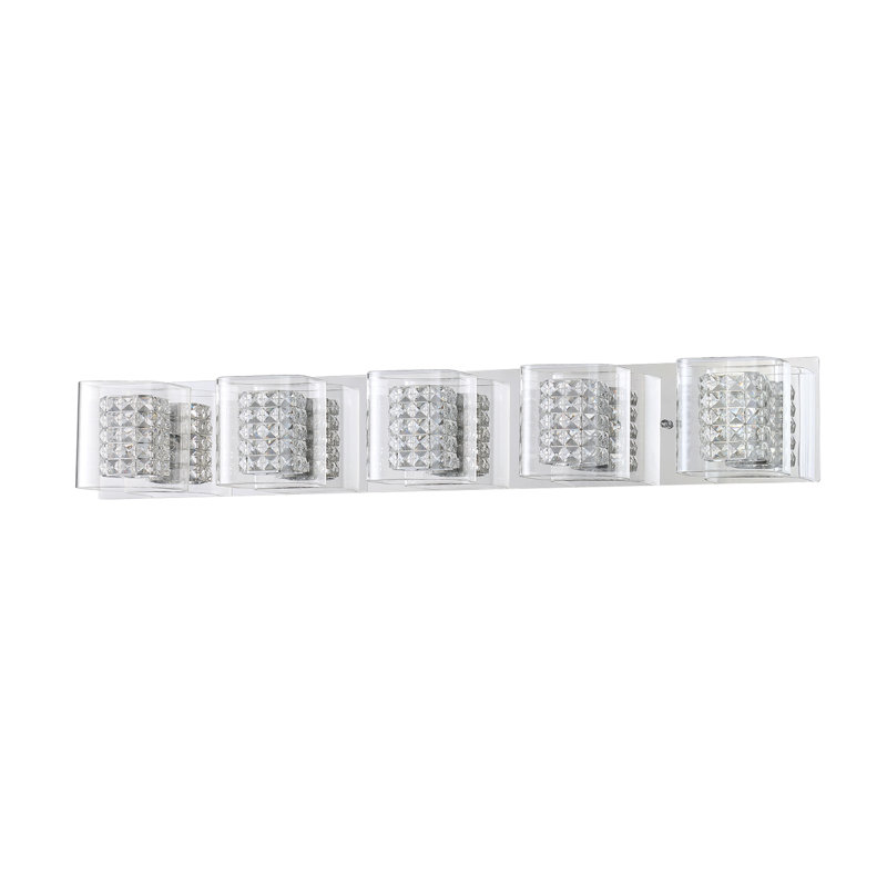 Éclairage pour salle de bain 5 lumières Thorgund