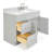 Partham 43'' Single Bathroom Vanity with Carrara Marble Top-70317104