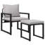 72.5cm Wide Straight Patio Sofa with Cushions
