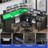 Balconera 60'' L Shaped Desk With Power Outlet,  LED Lights & Lift Top-105523192