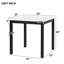 Ensemble de salle à manger 5 pièces à hauteur de comptoir avec table en faux marbre et chaises revêtues de velours-723173095