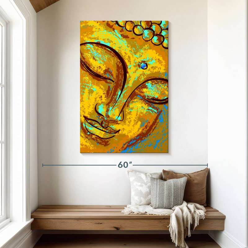 Leisha Abstract Buddha, 48" H x 32" W