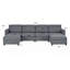 Canapé modulaire en U de 123,6 po Tafariah-1236660175
