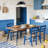 Modern Industrial Rectangular Dining Table (71" W)