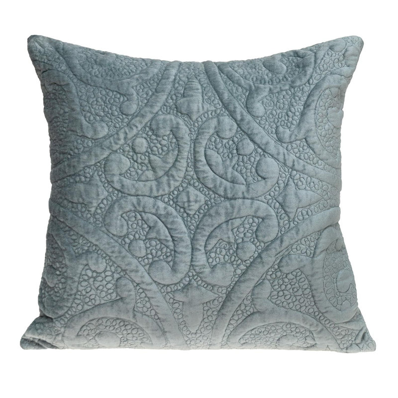 20" Seafoam Cotton Blend Throw Pillow, Sea Foam