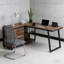 Bureau de travail spacieux, bureau d'ordinateur, bureau en L