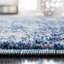 Tapis rond bleu marine / gris à motif abstrait-997699239