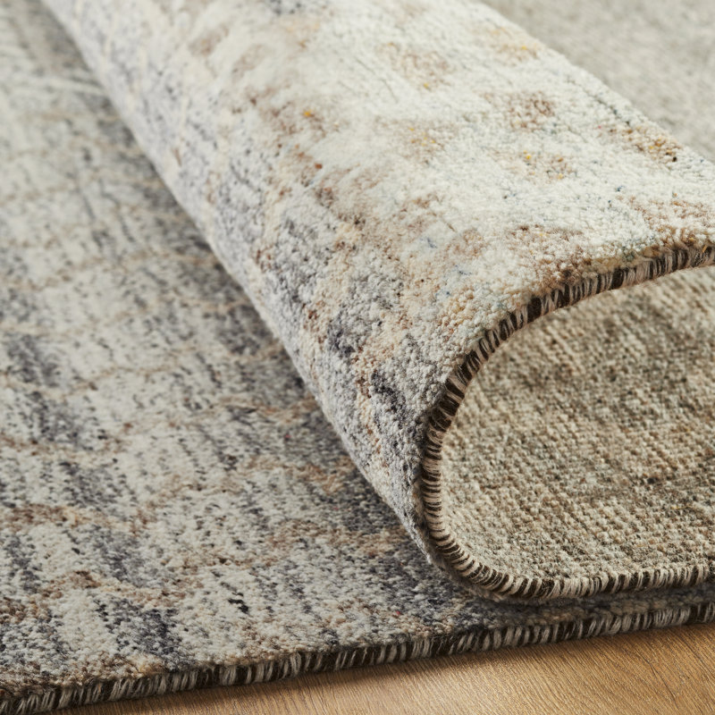 Tapis en laine noué à la main Harjinder, 4' x 6'