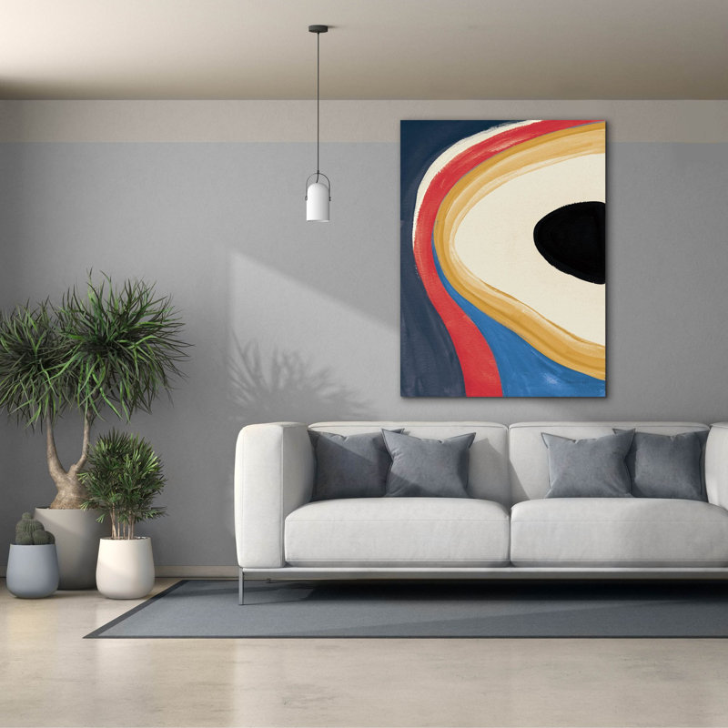 «In The Groove 2 Retro» par Danhui Nai, art mural sur toile, H 54 po x l 40 po