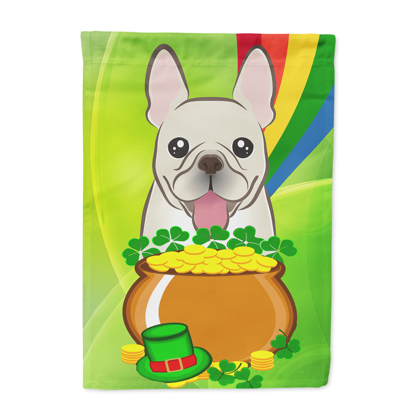 Drapeau de jardin Arella St. Patrick's, Bouledogue français (beige)