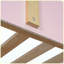 Lit superposé double avec escalier et lumières DEL 3 couleurs, rose