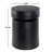 Black Alixia Metal Round Drum End Table-220773445-220773466