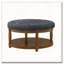 Upholstered Tufted Linen Ottoman Coffee Table-194750470-194750477