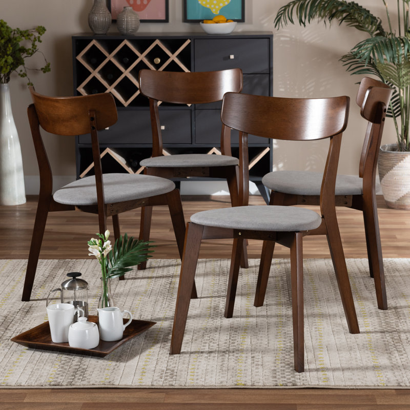 17.2'' H Upholstered Side Chair, Light Gray