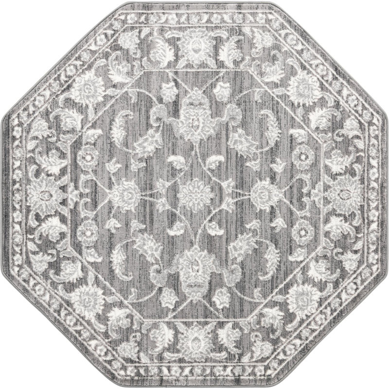 Oriental Indoor Rug, Octagon 5'3"