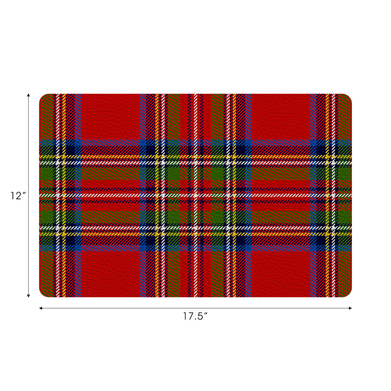 Vegan Leather Retangle Placemats