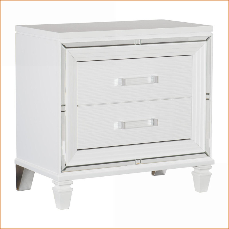 Table de chevet 2 tiroirs Glamour