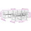 Vidaxl Outdoor Sofa Set Sectional Furniture Modern Patio Garden Lounge Modular