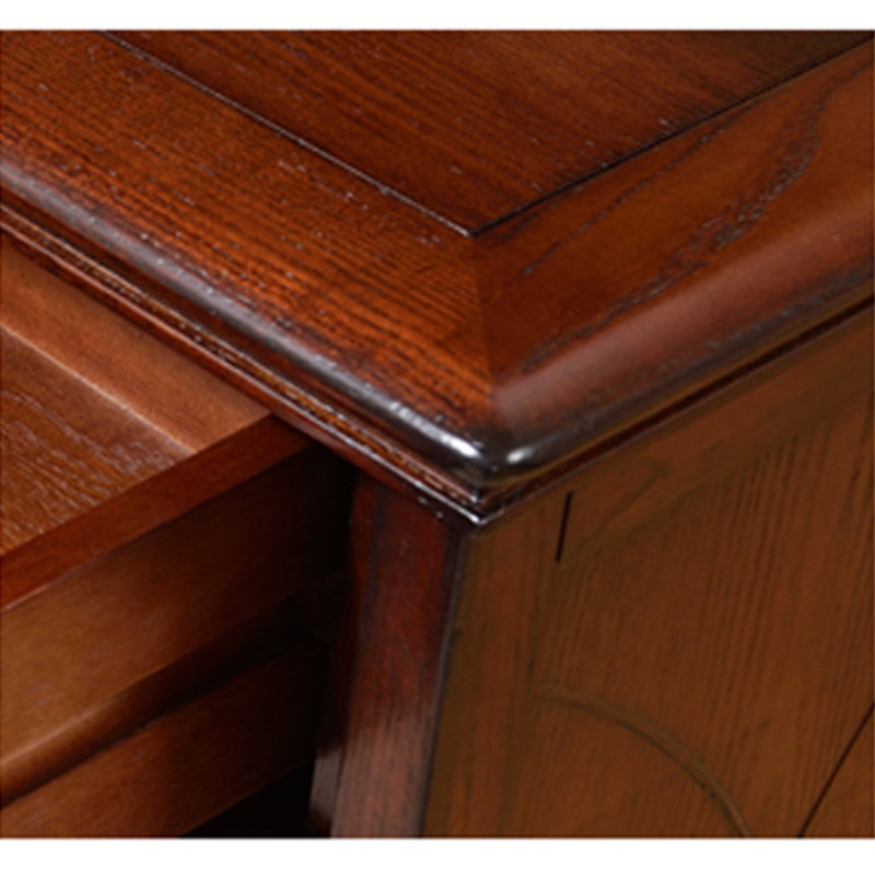 American style solid wood shoe cabinet 21 - Pair Solid Wood Shoe Storage Cabinet