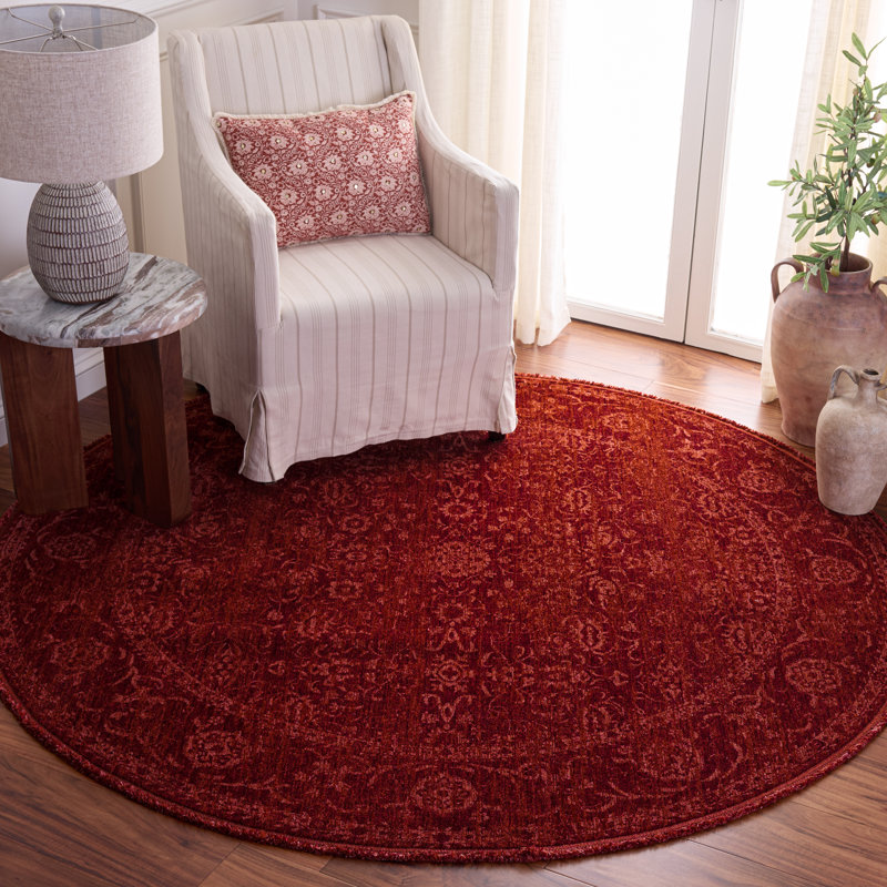 Tapis d'intérieur rétro Performance Overdye, Rond 6 pi 7 po