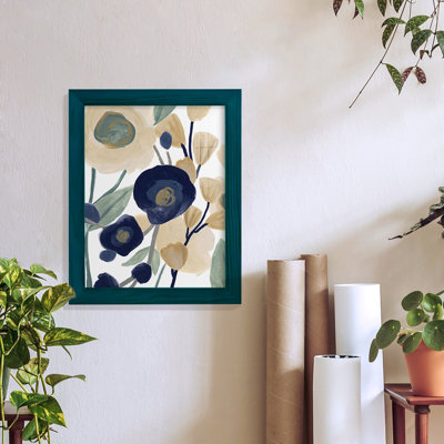 Bucktown Blue Poppy Cascade II, encadré sur papier
