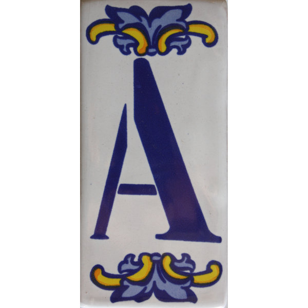 TalaMex Villa Mexican Tile House Letter A