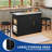  Kitchen Island With Drop Leaf & Seatings, Island With Trash Storage-1446067141