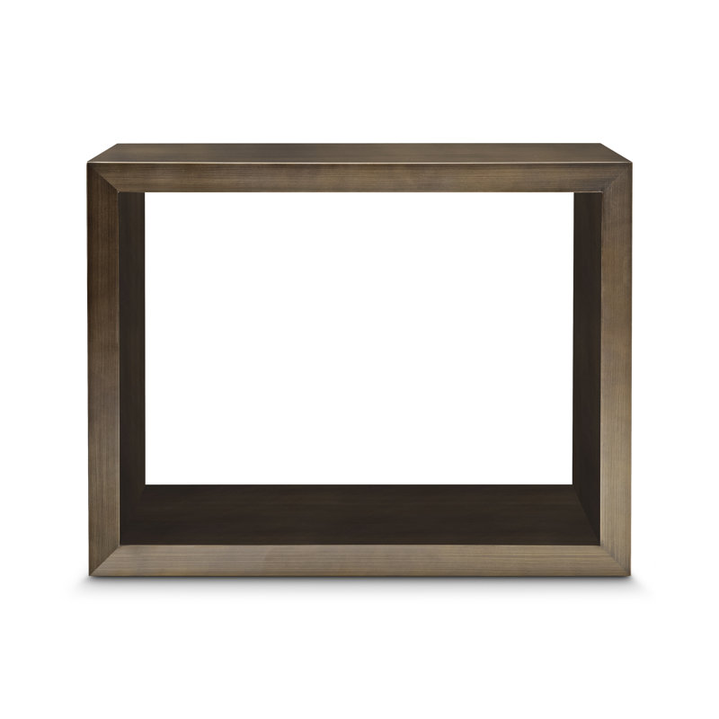 Piero Stainless Steel Top End Table, Bronze