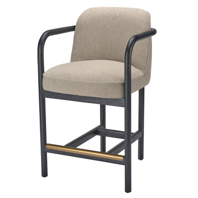 Tabouret de bar Tether, chêne ébène