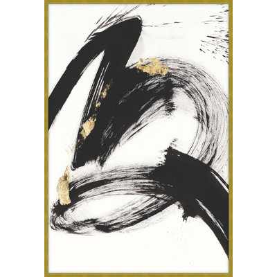 Gilded Strokes 3 Framed Print