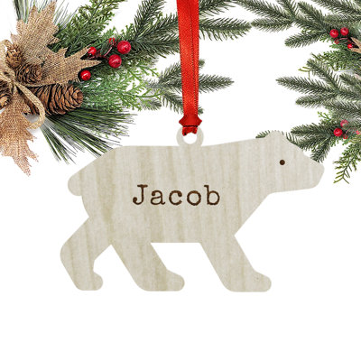 4'' Wood Animals Hanging Figurine Ornament