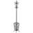 Metal Vintage Style Black Coat Rack with Scroll Designs