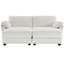 Lit modulaire convertible, 4 profondeurs, housse en chenille, structure en bois et fer, canapé-lit rembourré 4 places For Living Spaces. Tissu, structure en bois et en fer, pièce confortable et peu encombrante,